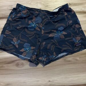 Patagonia Navy and Maroon Patterned Shorts